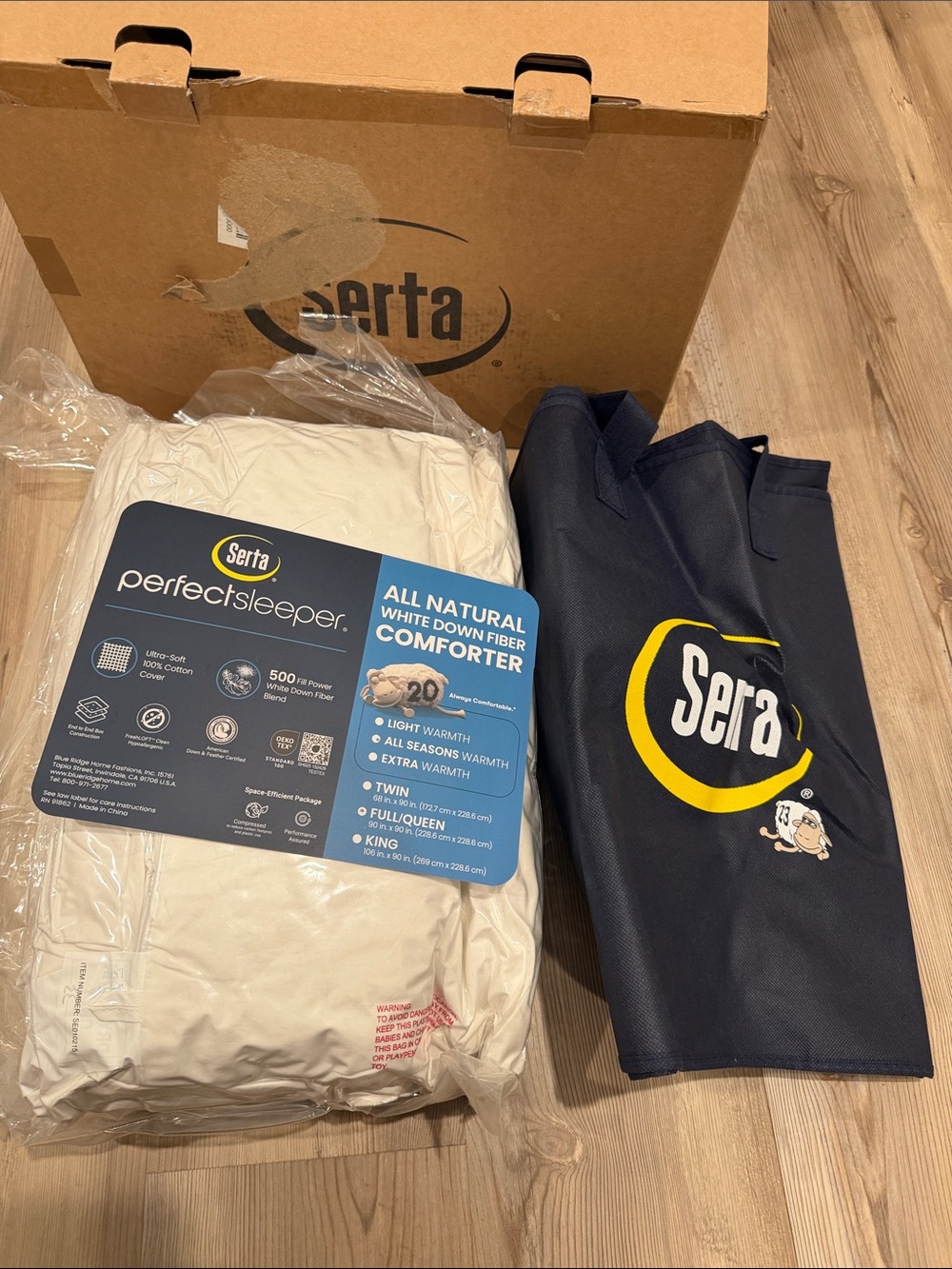 Serta comforter FULL/QUEEN 90x90 new